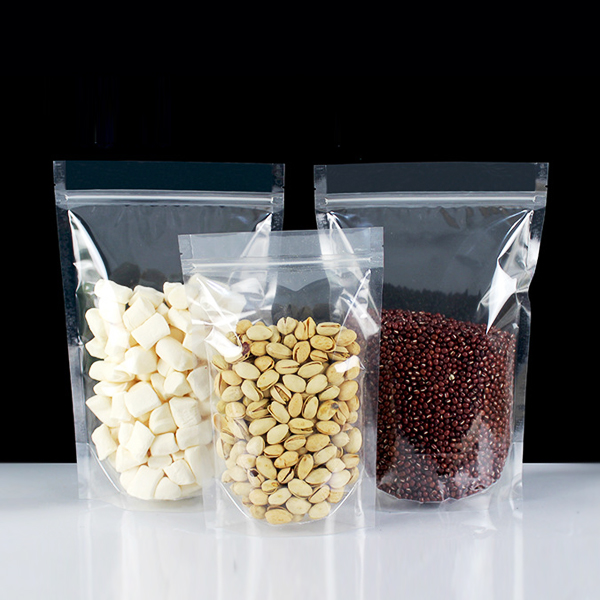 Transparent Self-Standing Ziplock Bag